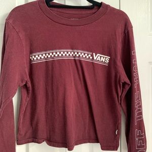 vans long sleeve top